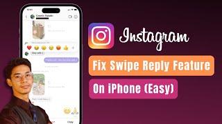 Instagram Swipe Reply Feature - Fix on iPhone !