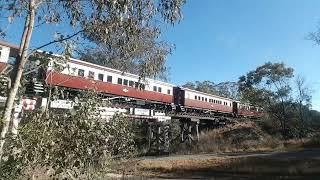 'Downs Explorer' Steam Train Warwick to Stanthorpe on the 26 July 23.  Taken with a Nikon Z50 aps-c