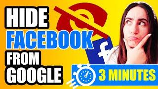 How to Hide Facebook Account From Google and Other Search Engines