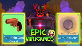 How To Obtain The Pumpkin Gun & Corrupted Aura In RBLX: Epic Minigames!