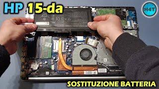 Laptop HP 15-da battery replacement, Sostituzione batteria