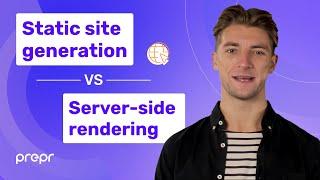 Static site generation (SSR) vs Server-side rendering (SSG)