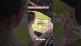 This guy bought lemonade from these girls to help them…