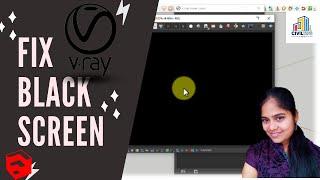 (தமிழ்) How to solve Vray Black screen problem in sketchup with 3 simple method