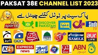 Paksat 38e channel list 2023 || New Update Channels