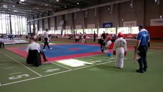 TAEKWONDO ITF "BALTCUP 2016 "  Timur Silin(Red)-Estonia(HVARANG),Eugeni Mikhailov-RUSSIA(Pskov1)