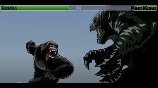 Godzilla vs King Kong With Healthbars