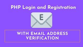 Php Login and Register Forms with Emails