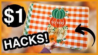  YOU WON'T BELIEVE WHAT I MADE USING $1 PLACEMATS | DOLLAR STORE FALL DIY HACKS FOR 2024 