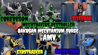 MECHTOGANS AMV BAKUGAN COREDEGON, SLYCERAK, EXOSTRAIKER & MANDIVOR MECHTAVIUS DESTROLLER