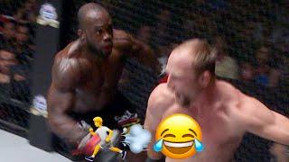 Why Are You Running?!  Melvin Manhoef vs. Brock Larson Was MADNESS