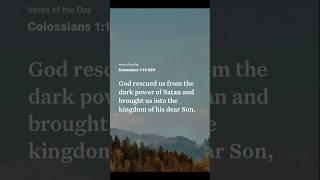 Colossians 1:13 CEV #jesus #verseoftheday