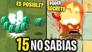 15 COSAS INCREIBLES que DEBES DE SABER en Plantas Vs Zombies 2. part. 16