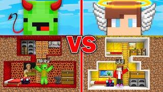 Mikey DEVIL vs JJ ANGEL UNDEGROUND BASE in Minecraft ! - Maizen