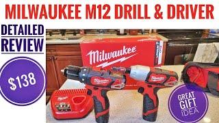 UNBOXING & REVIEW Milwaukee M12 Cordless Drill / Driver  2494-22  Tool Kit How To Use & GIFT IDEA