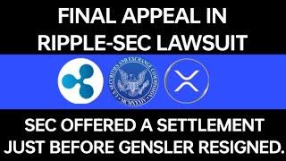 SEC PROPOSED A SETTLEMENT WITH XRP CEO (XRP $10,000!) IMMEDIATELY)  END OF LAWSUIT UNDER PAUL ATKINS