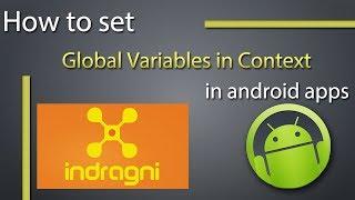 How to set global variables in Application context