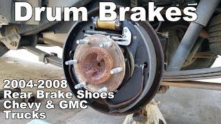 How To Replace Rear Brake Shoes Chevy Colorado, Silverado & GMC Canyon, Sierra 2004-2008