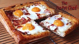 Bacon and Egg Breakfast Tart | One Pot Chef