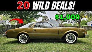 20 Classic Cars You Can Buy for $1,000 to $7,800!