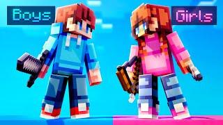 Boys VS Girls in Minecraft PvP...