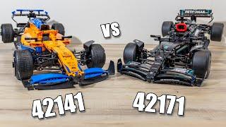 LEGO 1:8 F1 Cars Comparison | LEGO 42171 vs LEGO 42141 | Mercedes AMG W14 E | McLaren Formula 1