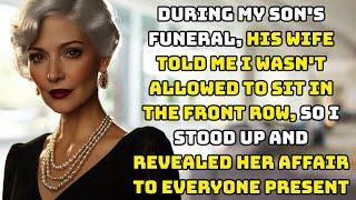 At My Son’s Funeral, His Wife Barred Me from the Front Row—So I Revealed Her Affair.