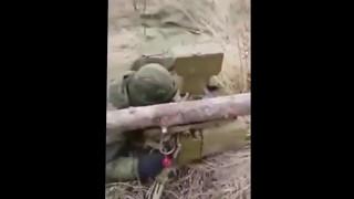 Friday fun from Russian soldiers. Shooting by anti-tank missile 9K111 Fagot system.