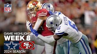 Dallas Cowboys vs. San Francisco 49ers Game Highlights | NFL 2024 Season Week 8