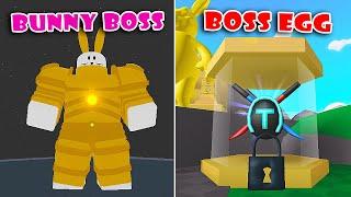 NEW Update! New EASTER BUNNY Boss + SABER BOSS Egg in Saber Simulator! [Roblox]