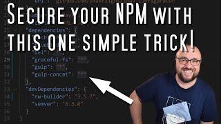 How to protect NPM from corrupted libraries?