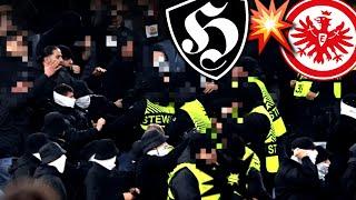 Fliegende Böller, Festnahmen & Provokationen! (AS Rom vs. Frankfurt)