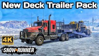 New Deck Trailer Pack In SnowRunner Season 14 #snowrunner #truck #4k