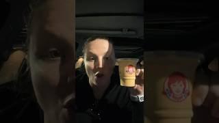 NEW Pumpkin Spice Frosty at Wendy’s! #fastfood #frosty #wendys #pumpkinspice #foodreview #shorts