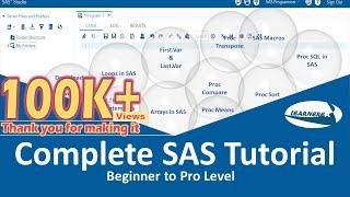 SAS Tutorial for Beginners to Pro Level | The Complete SAS Tutorial | How to Learn SAS Programming