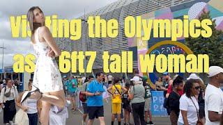 Reactions to a 6ft7 tall woman at the Olympics in France!