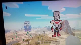 Undertale sans and papyrus minecraft