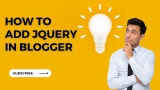 How To Add jQuery In Blogger XML Code | jQuery Integration In Blogger XML code