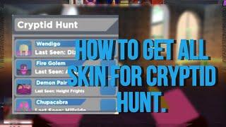 How to get all skins for Cryptid hunt in Roblox Arsenal.