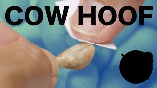 "Cow Hoof"　The process of making with wool felt and felters wax 羊毛フェルトとフェルターズワックスで作る牛のひづめ