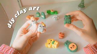 diy clay art | painting and coating | animal clay figures