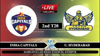 Live: IC vs UH 2nd T20 Live | LLC T20 Live Score | India Capitals vs Hyderabad Live