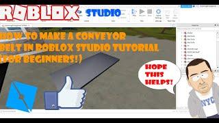 HOW TO MAKE A CONVEYOR BELT IN ROBLOX STUDIO TUTORIAL (FOR BEGINNERS!!!!)