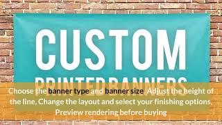 Custom Banners at a great price - shop Bigger Better Banner