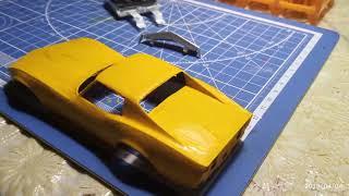 Процесс сборки Chevrolet Corvette C3 Revell 1:32