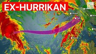 Ex-Hurrikan Kirk kommt mit Orkanböen und Extrem-Regen