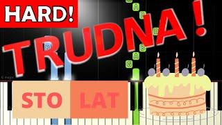  Sto lat - Piano Tutorial (TRUDNA! wersja)  NUTY W OPISIE 