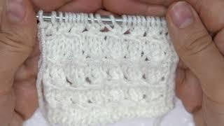 Openwork knitting | Sample | Description under the video