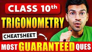 TOP 10 GUARANTEED Questions of TRIGONOMETRY || Class 10 CBSE 2025 Maths Most Important Questions