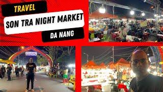 4K | Exploring Son Tra Night Market in Da Nang, Food Tour | Viet Nam 2025--Walkthrough |